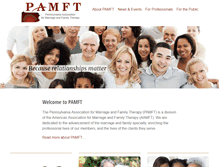 Tablet Screenshot of pamft.com